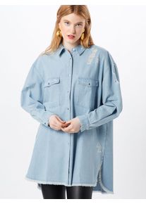 Missguided, Damen Bluse, Blue Denim