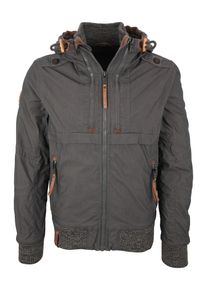 Naketano, Herren Jacke 'Checked into rehab', Anthrazit