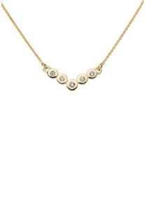 Firetti, Damen Collier, Gold / Weiß