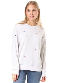 RVCA, Damen Sweatshirt 'Changes', Hellgrau / Hellrot