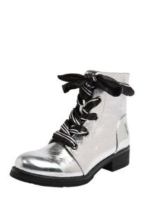 ABOUT YOU, Damen Schn&uuml;rboot 'Martha', Silber