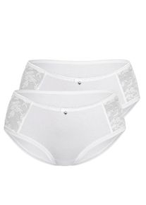 Sassa Mode Sassa, Damen Pant 'ALLOVER LACE', Wei&szlig;