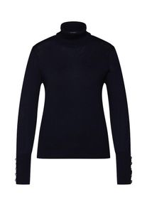 Véro Moda VERO MODA, Damen Pullover 'VMMILDA LS ROLLNECK BUTTON BLOUSE BOO', Schwarz