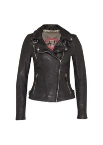 Freaky Nation, Damen Lederjacke 'Bikerprincess', Schwarz