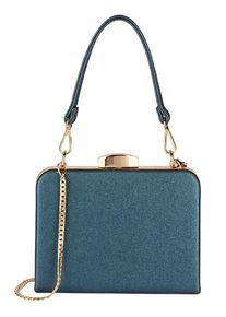 Heine, Damen Clutch, Petrol