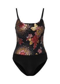 New Look, Damen Body mit Paillettenbesatz, Gold / Schwarz