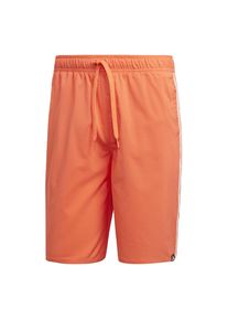 adidas Performance, Herren Badeshorts '3 Streifen', Dunkelorange / Weiß