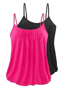 Lascana, Damen Spaghettitops (2 Stück), Pink