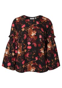 JUNAROSE, Damen Bluse, Beige / Khaki / Dunkelorange / Pink / Rostrot / Dunkelrot / Schwarz