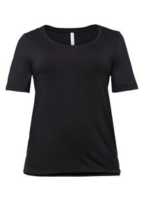 sheego Basic, Damen T-Shirt, Schwarz