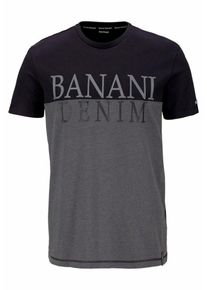 Bruno Banani, Herren T-Shirt, Dunkelgrau / Schwarz