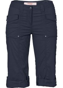 sheego Casual, Damen Komfortable &frac34;-Stretch-Hose, Blau