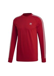 adidas originals, Herren Langarmshirt '3 Stripe', Rot / Weiß