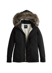 Hollister, Damen Jacke 'DTC OUTERWEAR INSPIRED SHERPA', Schwarz