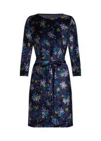 King Louie, Damen Kleid 'Zoe Dress Stardust', Navy / Gelb / Weiß