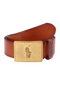 Polo Ralph Lauren, Herren Gürtel '36MM PP PLAQUE BELT', Cognac