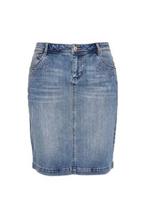s.Oliver RED LABEL, Damen Jeansrock, Blue Denim
