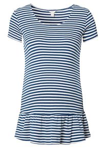Esprit Maternity, Damen T-shirt, Blau / Weiß