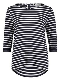 Cartoon, Damen Shirt, Nachtblau / Weiß