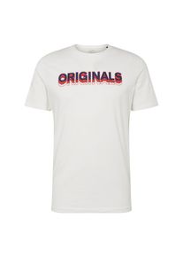Jack & Jones JACK & JONES, Herren Shirt 'JORART LUCK TEE SS CREW NECK', Dunkelblau / Rot / Weiß