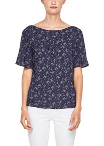 s.Oliver RED LABEL, Damen Bluse, Nachtblau / Mischfarben