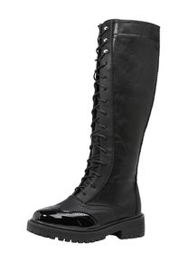 Lost Ink, Damen Stiefel 'LACEUP BROGUING', Schwarz