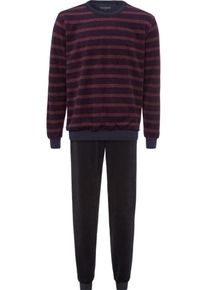 Schiesser, Herren Pyjama, Weinrot / Schwarz