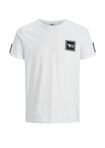 Jack & Jones JACK & JONES, Herren T-Shirt, Feuerrot / Schwarz / Weiß