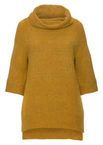 sheego Casual, Damen Rollkragenpullover, Curry