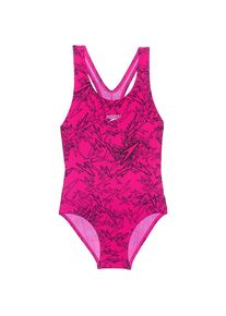 Speedo, Mädchen Badeanzug 'BOOM', Pink / Schwarz