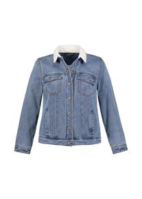 Ulla Popken, Damen Jeansjacke, Beige / Blue Denim