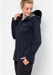 Jack Wolfskin, Damen Softshelljacke 'GREEN VALLEY LONG JKT WOMEN', Nachtblau