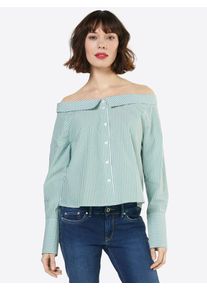 Only, Damen Bluse 'BAMBI', Tanne / Offwhite