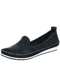 Andrea Conti, Damen Komfort-Slipper, Schwarz / Weiß
