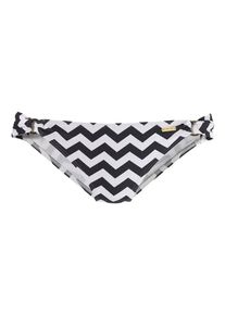 Lascana, Damen Bikini-Hose 'Grace', Schwarz / Weiß