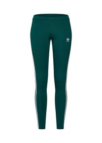 adidas originals, Damen Leggings '3 Stripes Tight', Gr&uuml;n / Wei&szlig;
