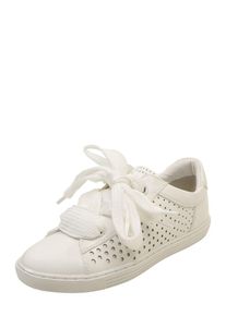 Marco Tozzi, Damen Sneaker in Lack-Optik, Weiß