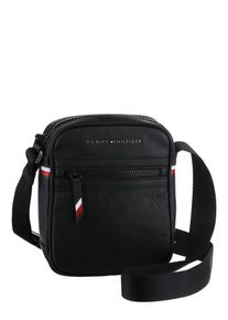Tommy Hilfiger, Herren Umhängetasche 'Essential Mini Reporter', Rot / Schwarz / Weiß