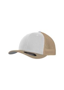 Flexfit, Damen Cap, Sand / Wei&szlig;