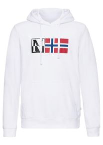 Napapijri, Herren Pullover 'Benos', Rot / Schwarz / Weiß
