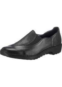 Rieker, Damen Slipper, Schwarz