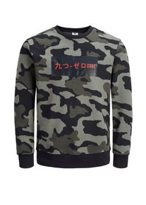 Jack & Jones JACK & JONES, Herren Sweatshirt, Oliv / Schwarz