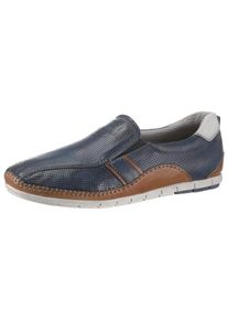 Bugatti, Herren Slipper 'Spartan', Navy / Cognac