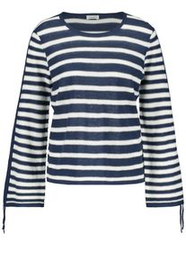 Gerry Weber, Damen Pullover, Dunkelblau / Wei&szlig;