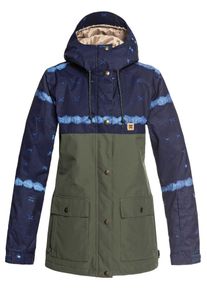 DC Shoes, Damen Cruiser Snowboardjacke, Ultramarinblau / Hellblau / Oliv