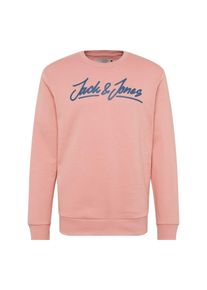 Jack & Jones JACK & JONES, Herren Sweatshirt 'JORART EMPIRE SWEAT CREW NECK', Blau / Rosa