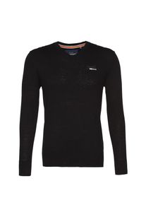 Superdry, Herren Pullover mit Kaschmir-Anteil, Schwarz