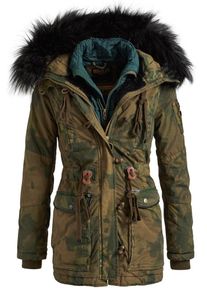 Khujo, Damen Mantel 'LETHE WITH INNER JACKET', Grün