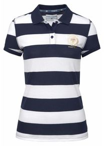 Tom Tailor Polo Team, Damen Poloshirt, Navy / Naturwei&szlig;