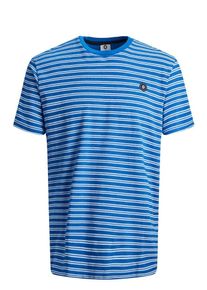 Jack & Jones JACK & JONES, Herren T-Shirt, Blaumeliert / Weiß